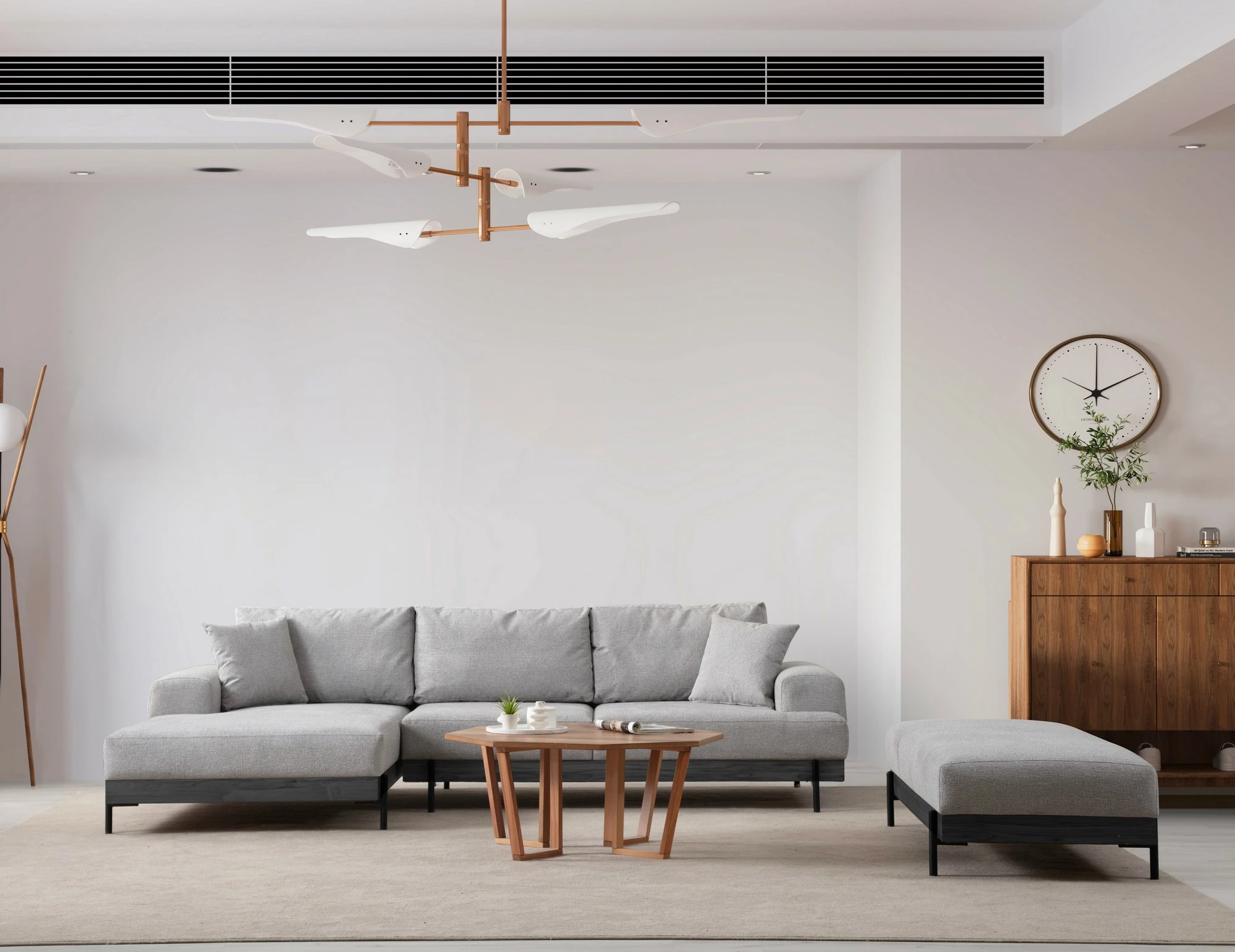 Këndare Atelier del Sofa, gri, kënd i majtë