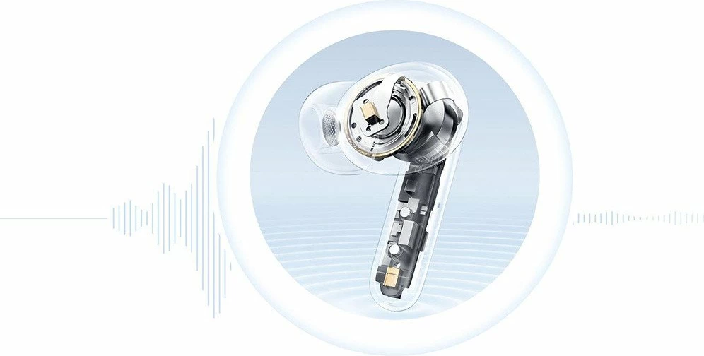 Kufje TWS QCY MeloBuds HT12, ANC -45 dB, Bluetooth 5.4, 24 orë, IPX4, e zezë, me kuti karikimi