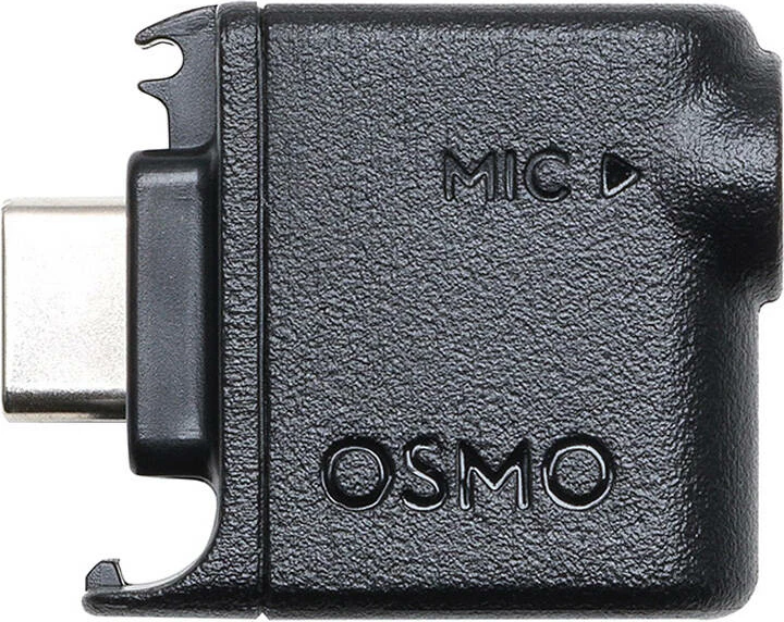 Adapter audio 3.5mm për kamera sportive DJI Osmo Action, CP.OS.00000280.01, i zi