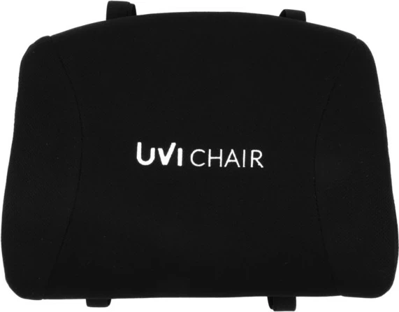 Set jastëkësh për karrige, UVI UVI Chair, jastëk koke 27×12 cm + jastëk mesi 34×20 cm, i zi, 2 copë