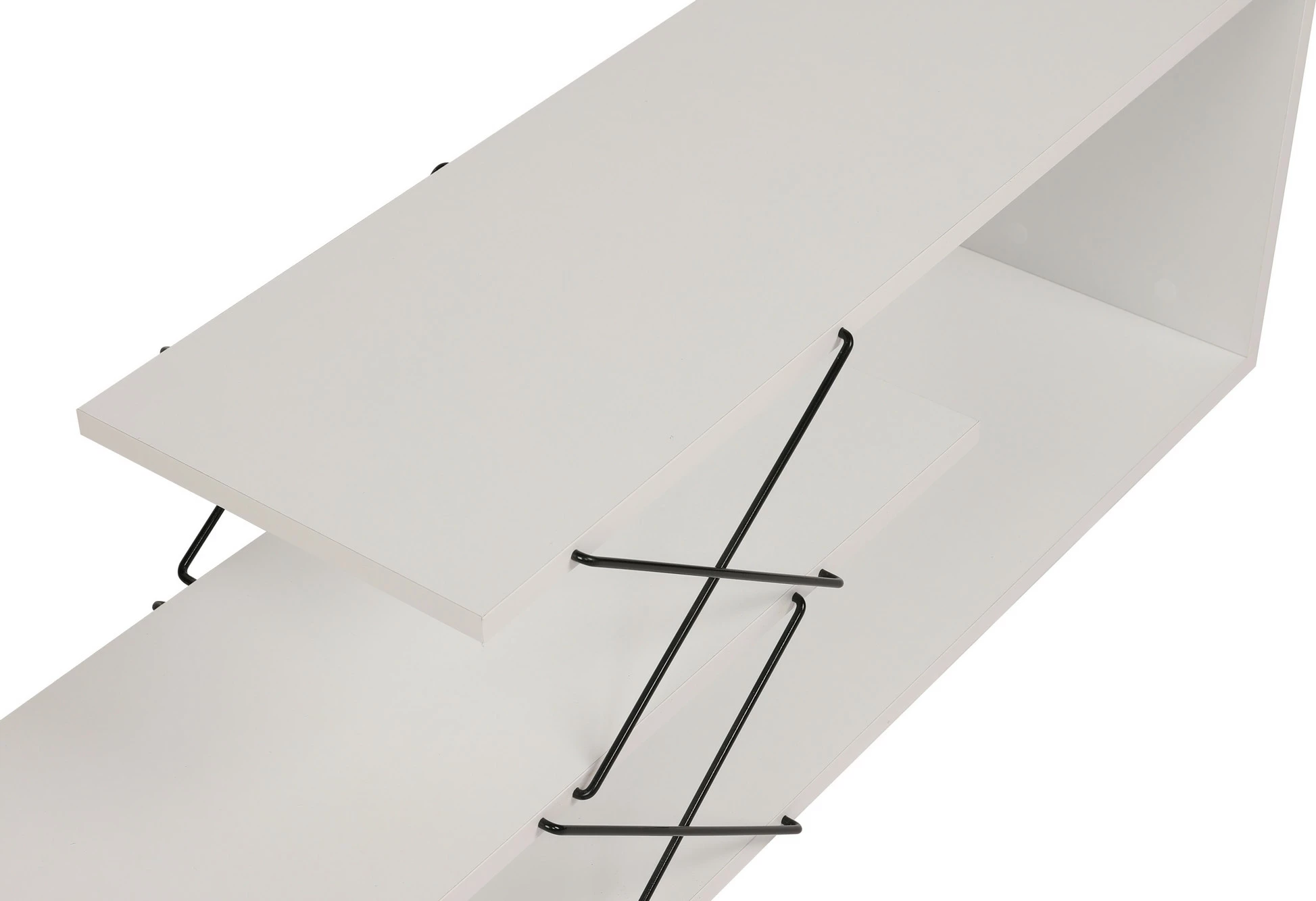 Komodë TV Hanah Home, Zigzag, e bardhë