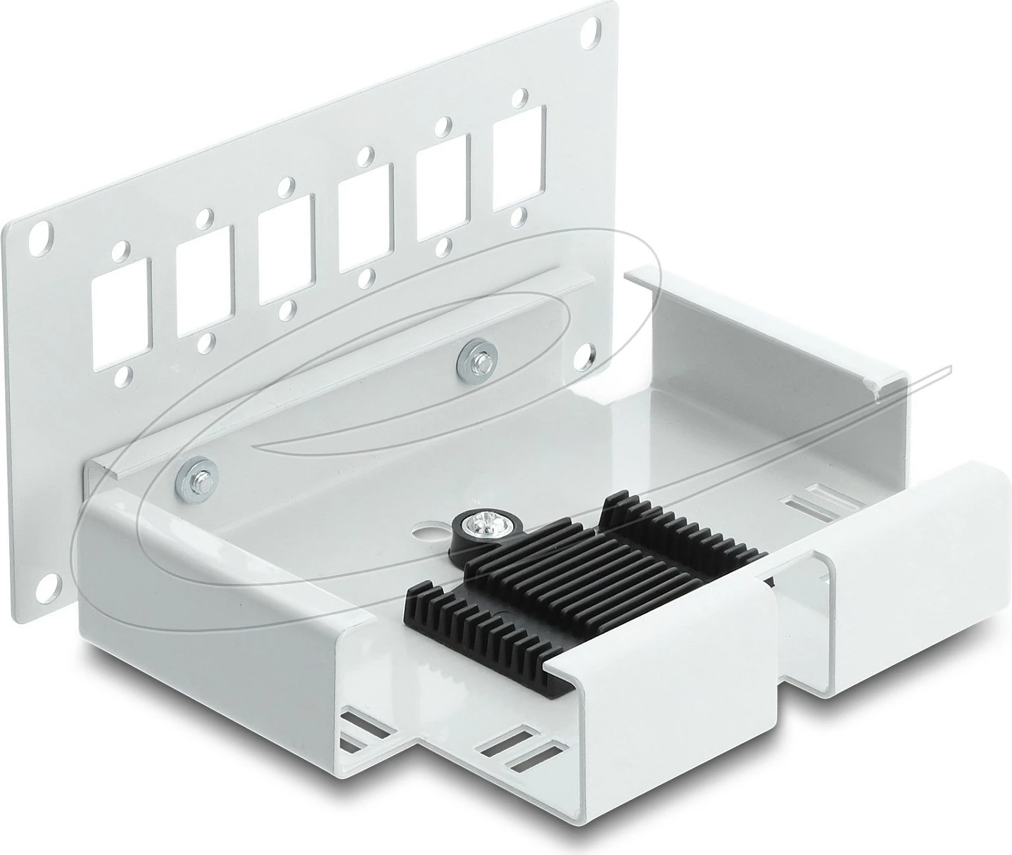 Panel patch fibra optike DeLOCK 91066, SC/LC, 6 konektorë, montim DIN rail, gri