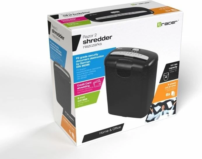 Makineri copëtimi Tracer Razor 2 Shredder Transition 46722, e zezë