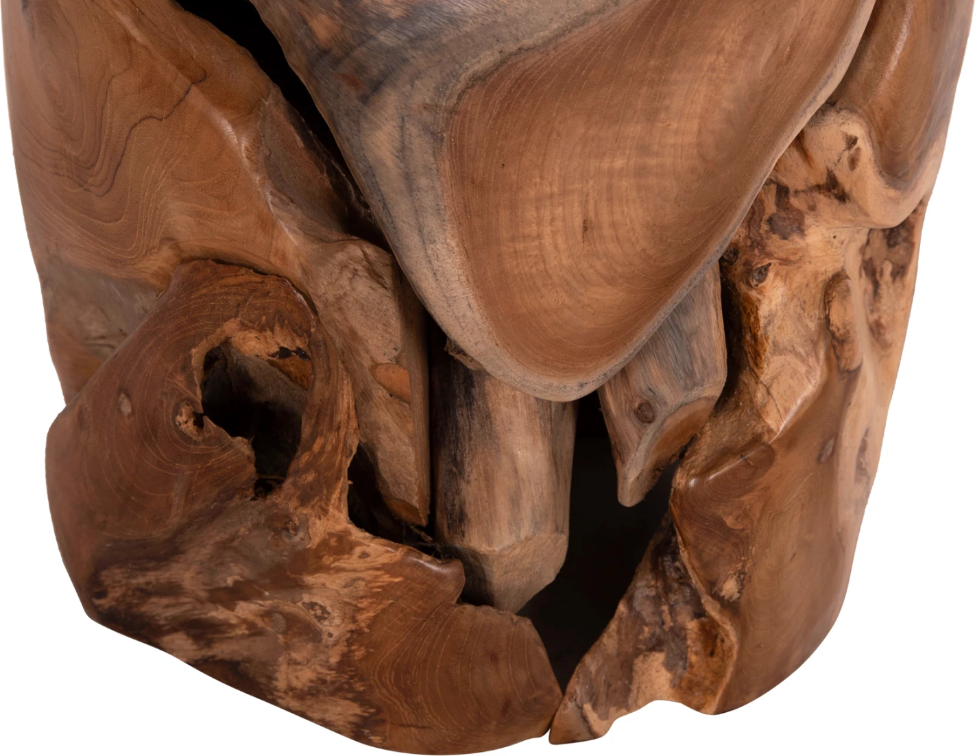 Stomp stol/sipërfaqe tavoline, dru tik natyral, FH9350.11, 30x45cm