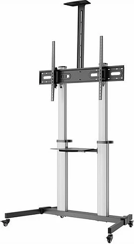Karrocë për TV EQUIP 650631, mbajtëse dyshemeje me rrota, 60"-100", VESA 1000x600, 100 kg, e zezë