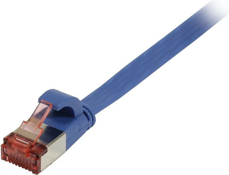 Kabllo rrjeti Synergy21 RJ45 CAT6 250MHz 2m, e sheshtë, FTP (U/FTP), TPE Superflex, blu