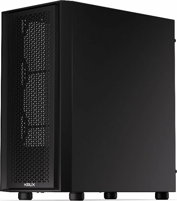 Kasë Krux Scor KRXD002 Cube Tower microATX/Mini-ITX me xham të kalitur, e zezë