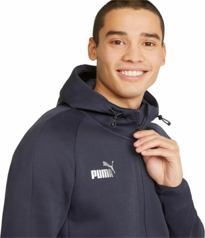 Duks me kapuç Puma për meshkuj, blu marin