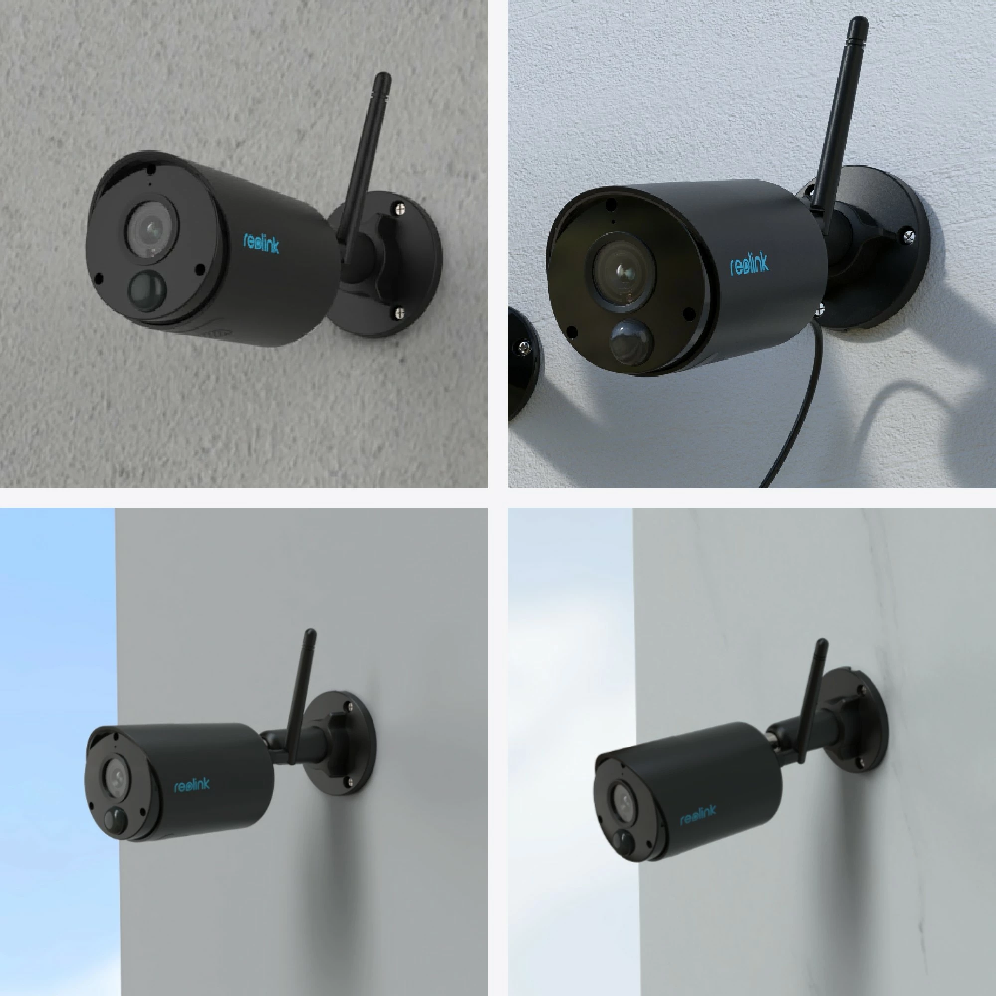 Kamerë sigurie Reolink Argus B320-B, 3MP, wireless, detektim personash/automjetesh, IP65, e zezë