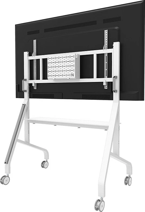 Karrocë multimedia Neomounts FL50-575WH1 MOVE Go XL, për ekran 65"+, VESA, 125 kg, e bardhë