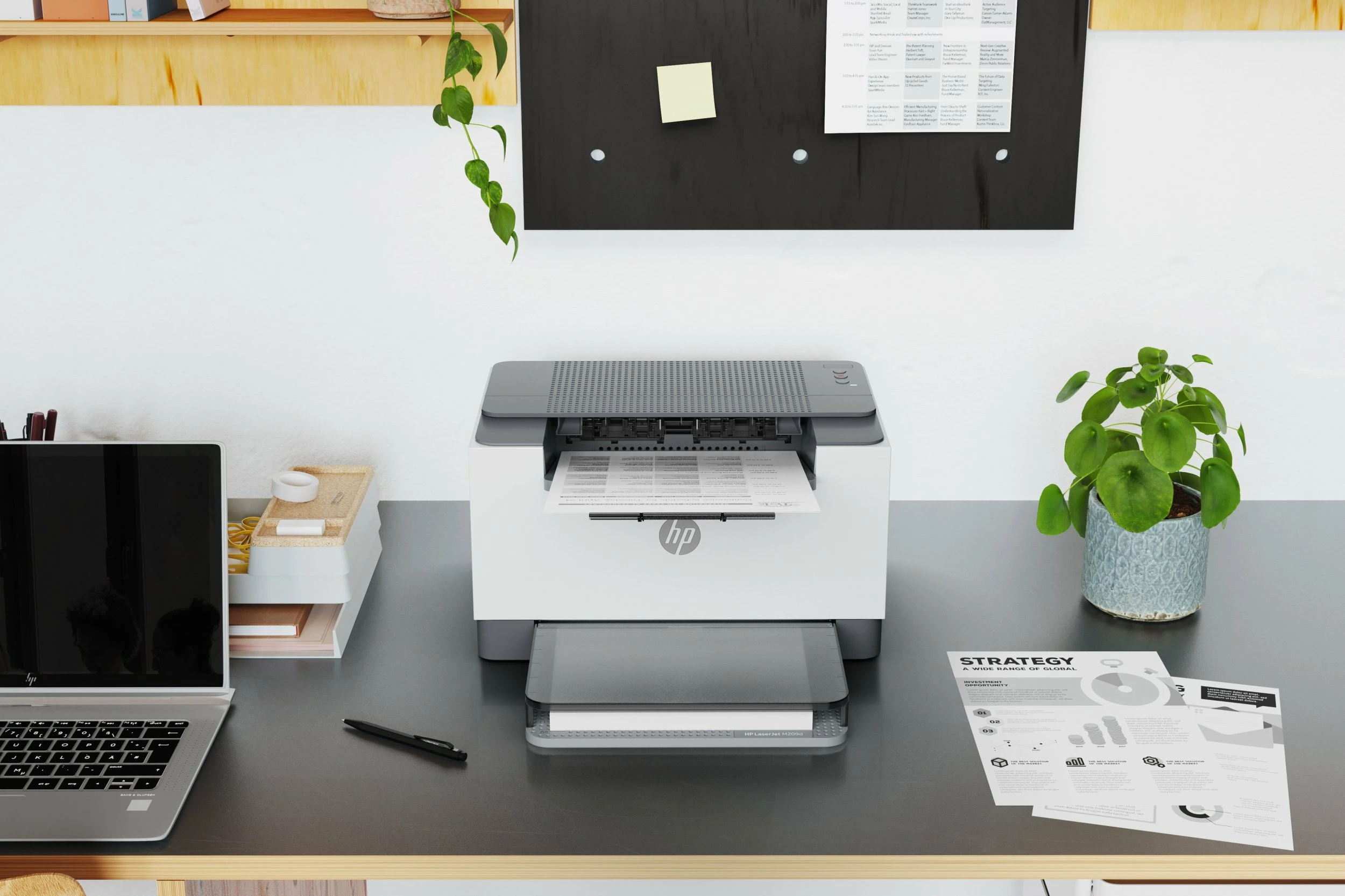 Printer lazer HP LaserJet M209d (8J9L0F), A4, duplex, USB, 29 ppm, 600x600 dpi, 64 MB, i bardhë