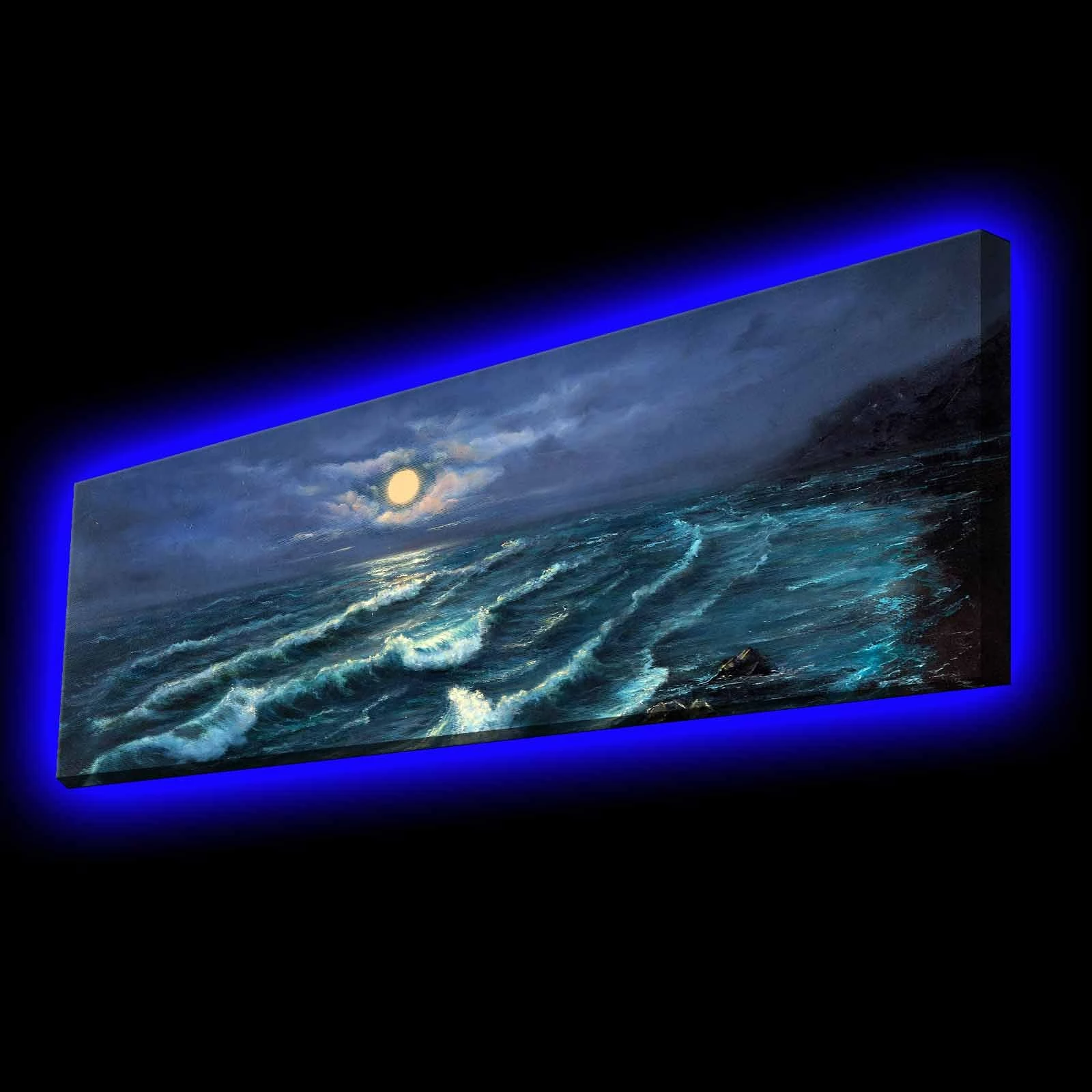 Pikturë dekorative me drita LED, Wallity, 3090KTLGDACT - 006