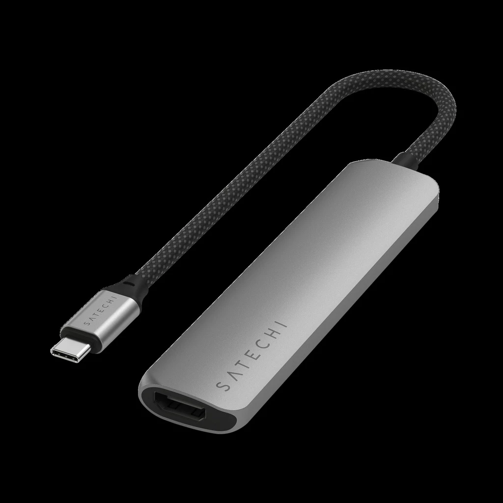 Satechi 6-in-1 USB-C Slim Multiport Adapter - Space Grey