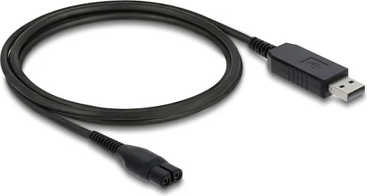 Kabllo karikimi USB DeLOCK për Philips OneBlade 360 Face + Body, USB-A në 2-pin, 1 m, e zezë