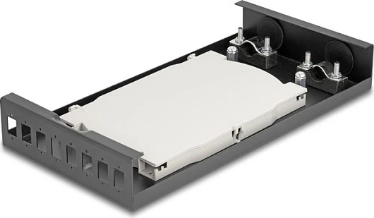 Kuti terminali fibër optike DeLOCK Desktop 8-Port për 8x SC Simplex, metal, e zezë