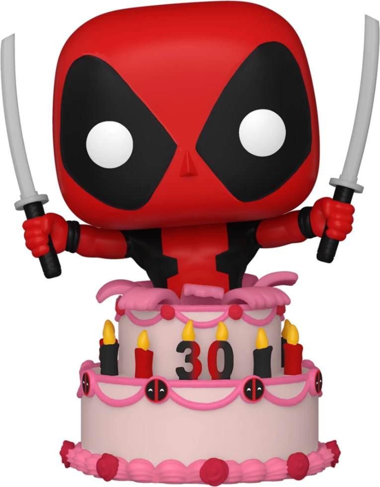 Figurinë koleksionuese Funko Pop! Marvel Deadpool 30th Deadpool in Cake