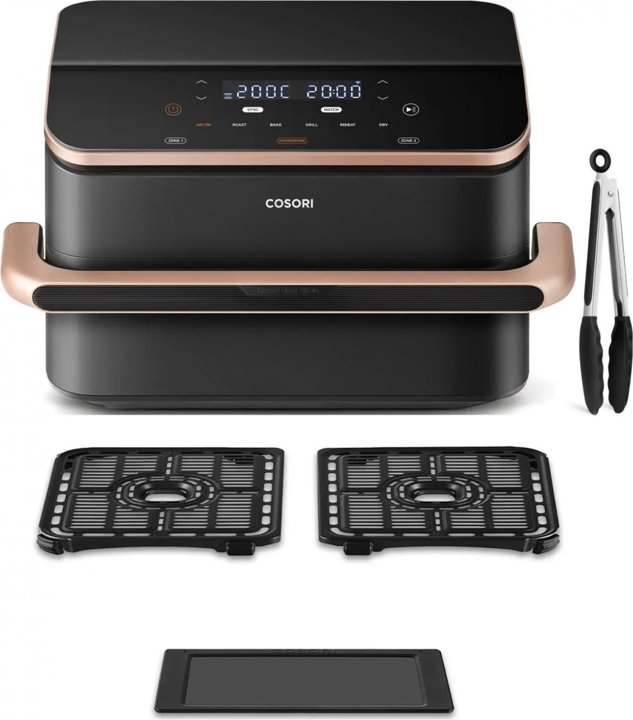 Frytkownicë Cosori CAF-TF101S-AEUR Dual Blaze TwinFry, 10L, e zezë