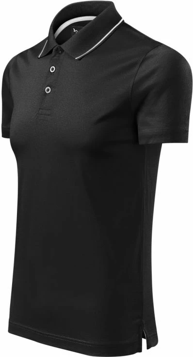 Fanellë polo për meshkuj Malfini, e zezë