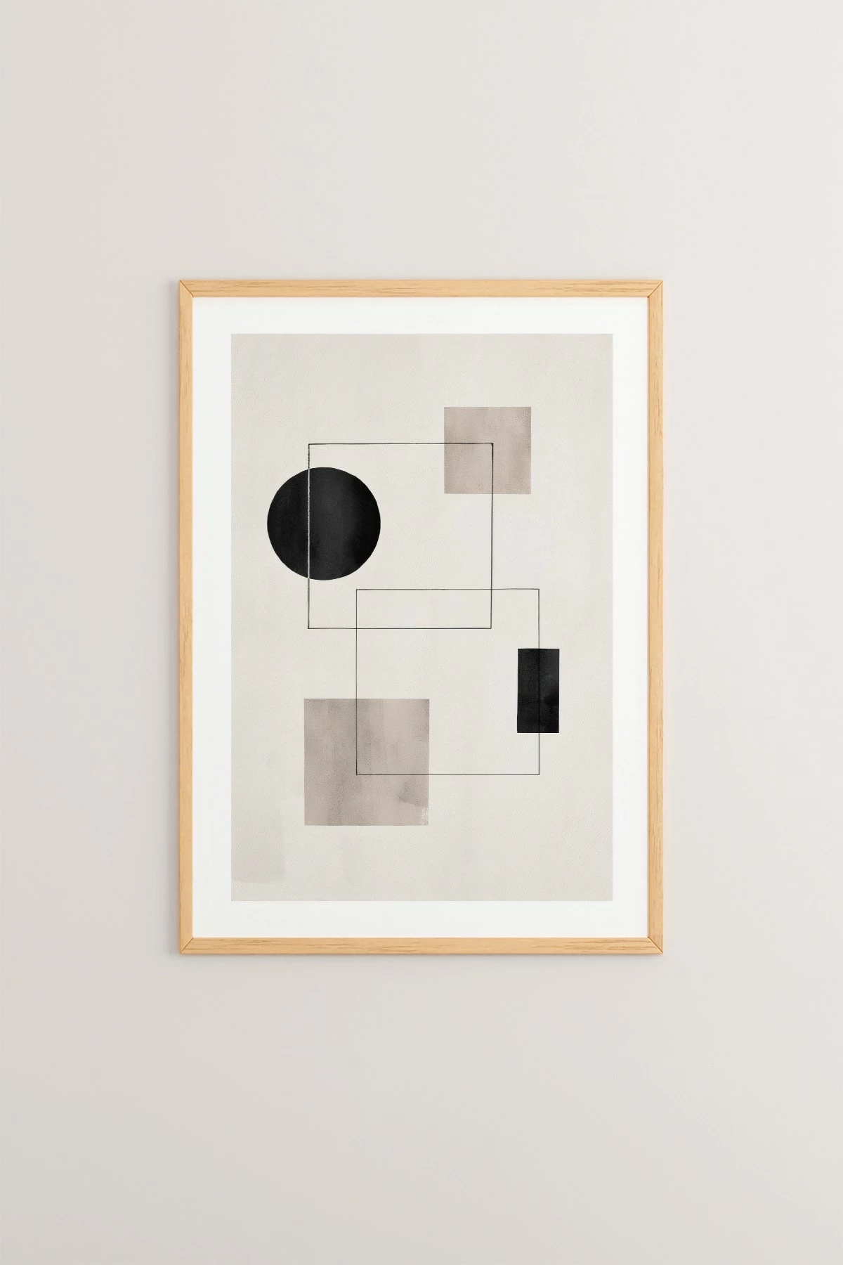 Pikturë dekorative me kornizë, Wallity, Tekhamcerceve76, shumëngjyrëshe, 33x48cm