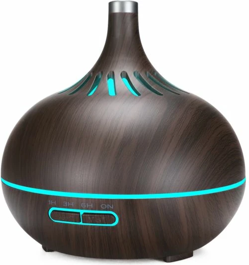 Diffuzor vajrash ANJOU ADA023-D 400 ml, LED, timer 1/3/6 orë, fikje automatike, dru i errët