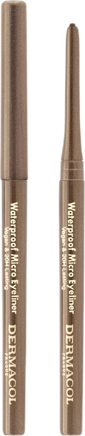 Laps për sy për femra Dermacol Waterproof Micro Eyeliner 03 Brown, 0.35g