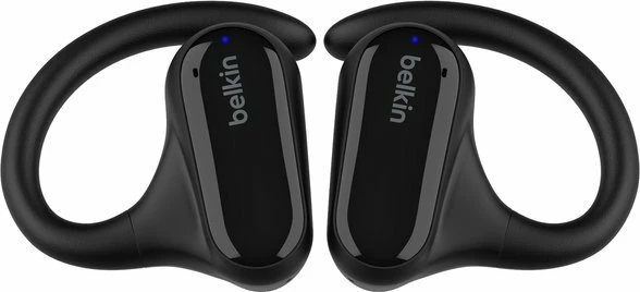 Kufje wireless Belkin SoundForm ClearFit AUC013CTBK, open-ear, Bluetooth multipoint, 8+18h, IPX5, të zeza, me kasë karikimi