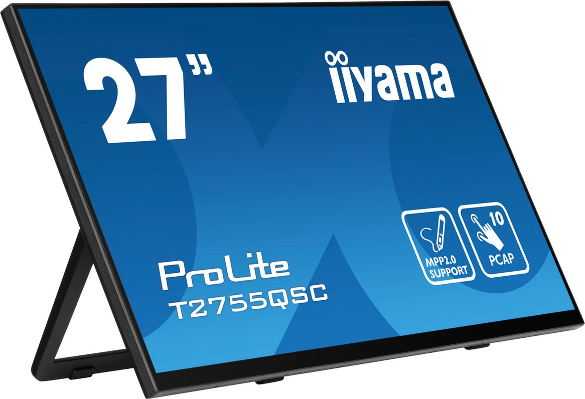 Monitor me prekje, iiyama ProLite T2755QSC-B1 27" WQHD (2560x1440) IPS, PCAP 10-pika, MPP 2.0, i zi