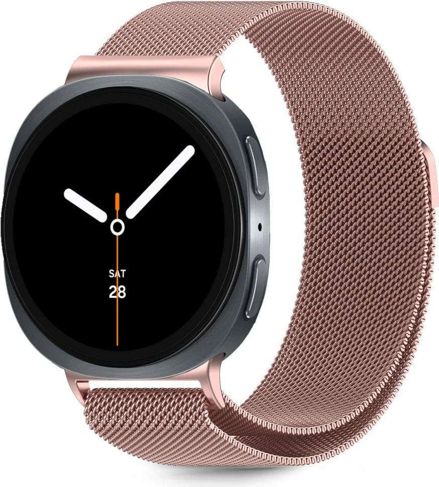 Rrip çeliku inox Tech-Protect MilaneseBand për Samsung Galaxy Watch 40/44/46 mm, rozë