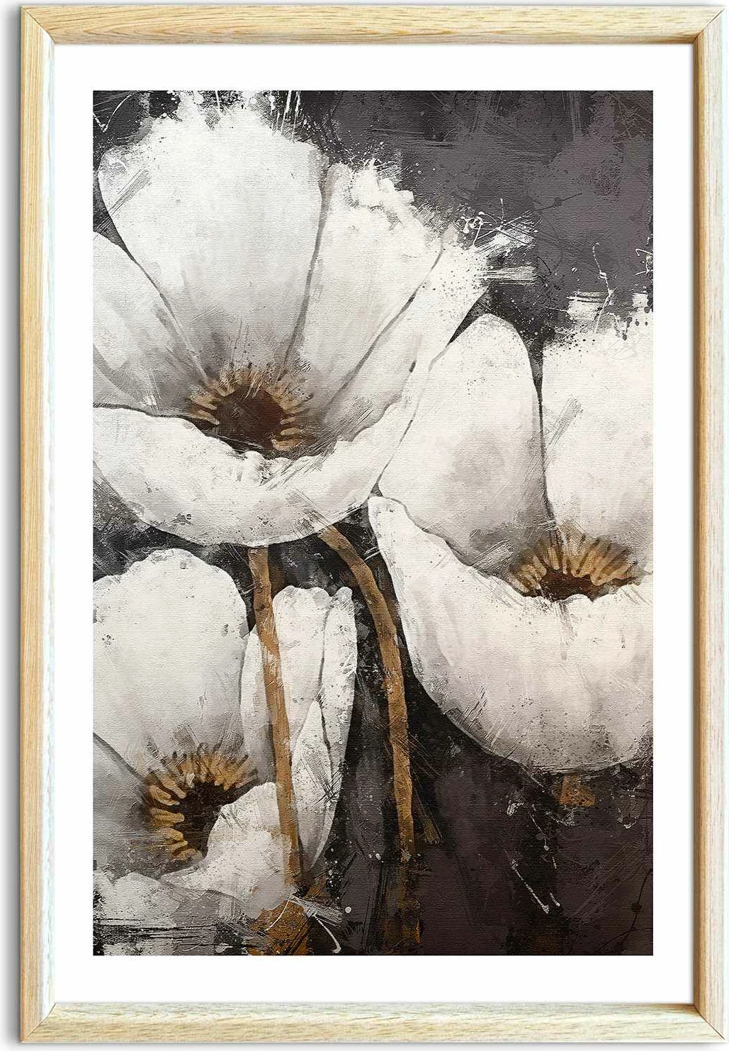 Pikturë dekorative me kornizë, MDF, Wallity, Ahswabisabi-007, 42x62cm
