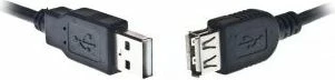 Kabllo USB zgjatëse Gembird CCP-USB2-AMAF-6 1.8 m USB-A mashkull në USB-A femër USB 2.0, e zezë
