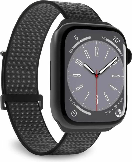 Rrip sportiv najloni për Apple Watch Puro, i zi
