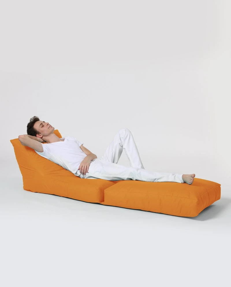 Puf kopshti, portokalli, Atelier del Sofa, Siesta Sofa Bed Pouf