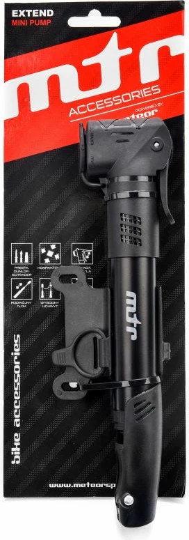 Pompë mini për biçikleta Meteor Stroke 31597, e zezë [Madhësia: Standarde]
