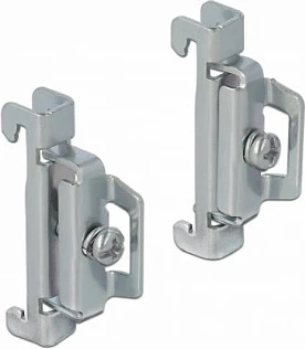 Ndalës fundor për shinë DIN DeLOCK, çelik inox, 4 copë