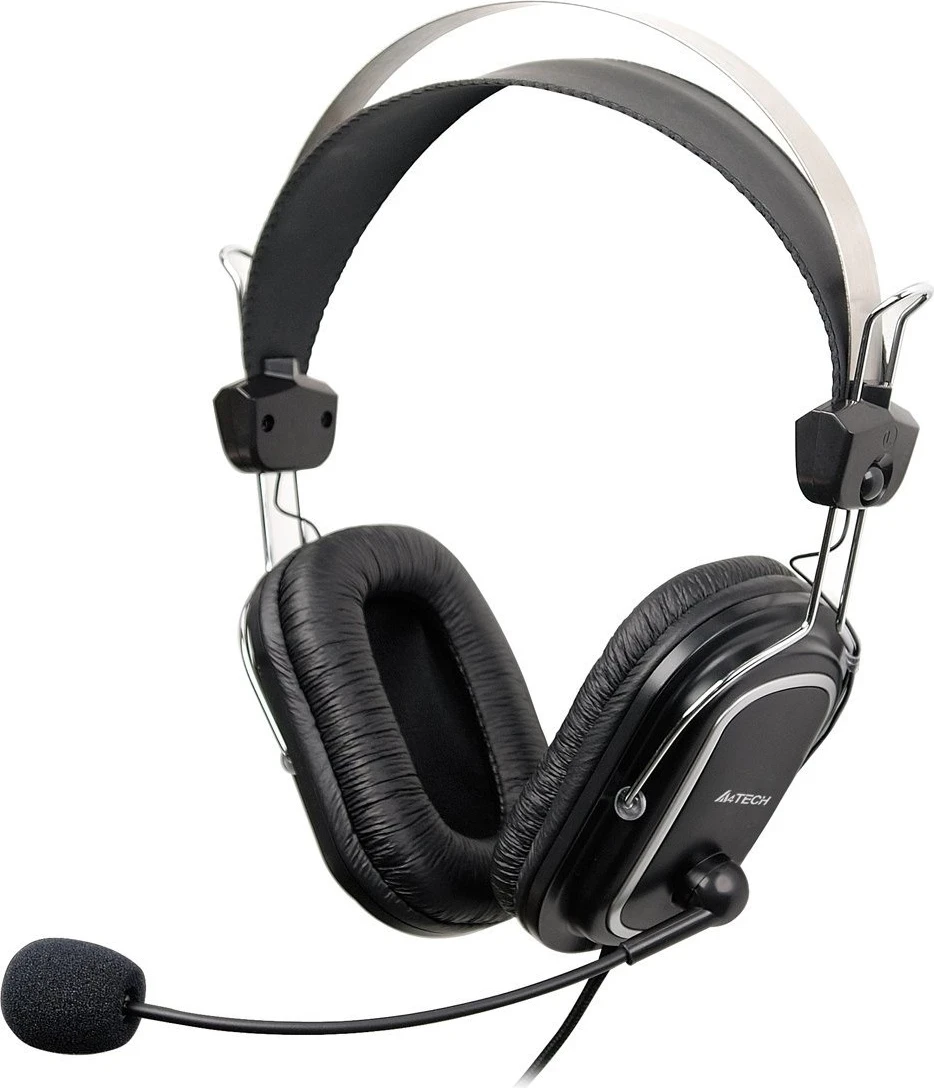 Kufje A4Tech HS50, me tela, të zeza