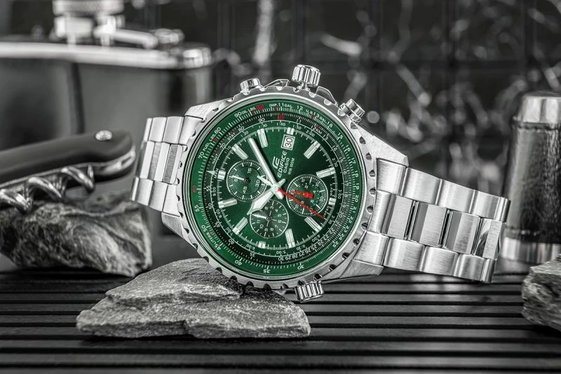 Orë dore për meshkuj Casio, argjend