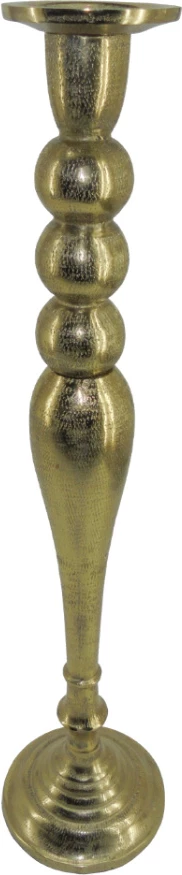 Mbajtës qirinjsh Dazzle, alumin, ngjyrë ari, 15x15x61cm
