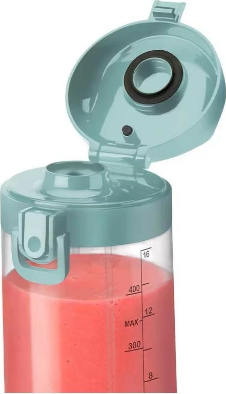 Blender portabil NutriBullet Nutribullet Portable, 0.475L, 2000mAh, turkuaz