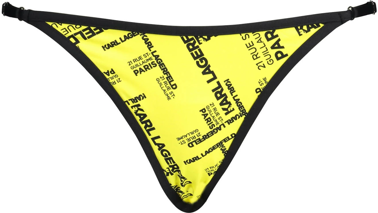 Bikine për femra KARL LAGERFELD BEACHWEAR, e verdhë [Madhësia: L]