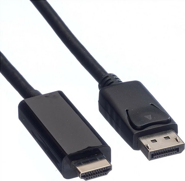 Kabëll DisplayPort në HDMI VALUE DP-UHDTV75M, 7.5m, 4K, i zi