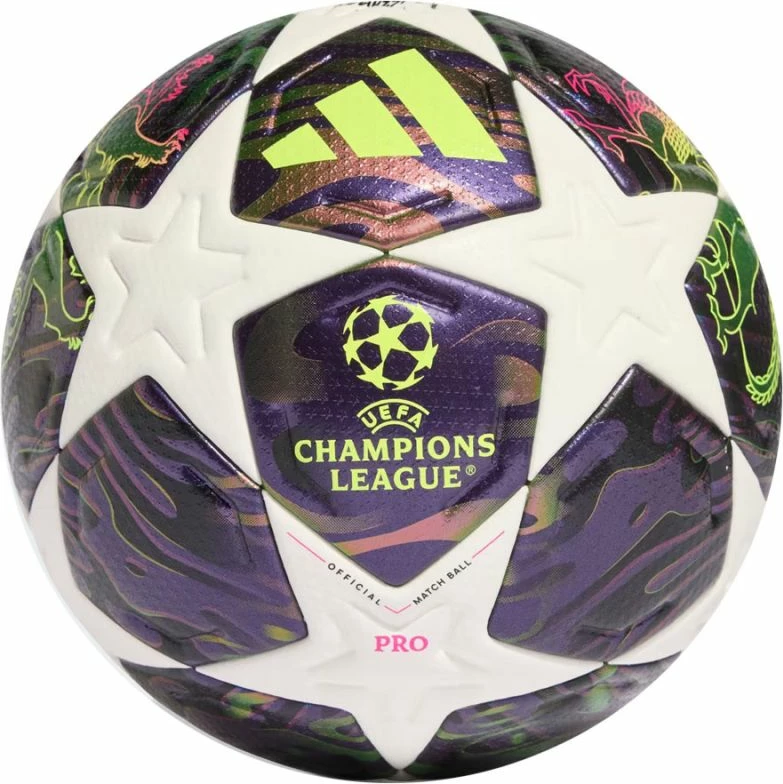 Top futbolli adidas UCL 25/26 Final Pro JX9077, i bardhë/lejlaj