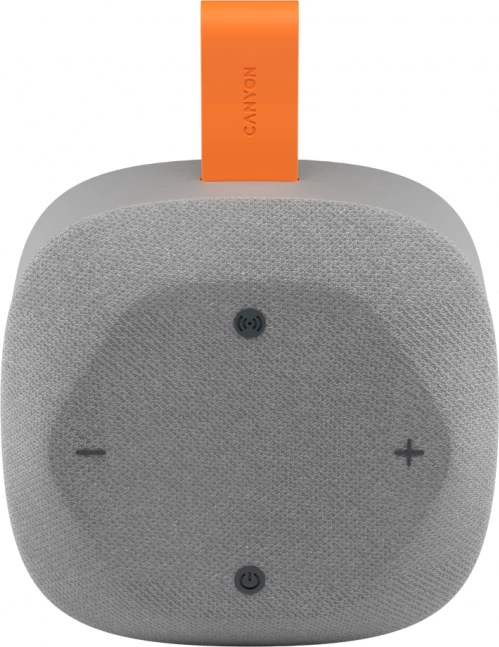Altoparlant CANYON Hexagon 10, Bluetooth 5.3, 8W, TWS, IPX5, 2500mAh, USB-C, Gri/Portokalli