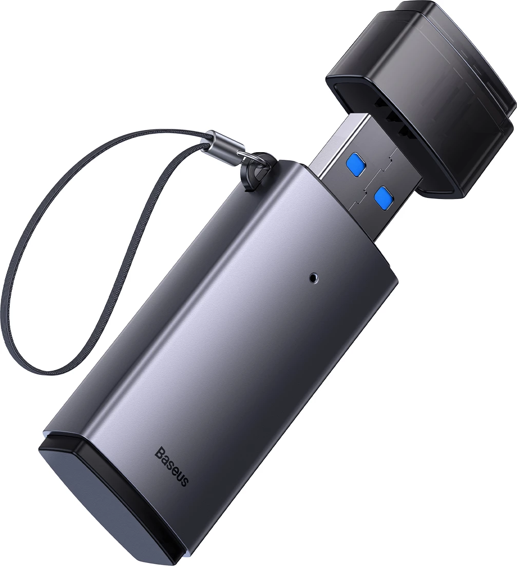 Lexues kartelash Baseus Lite Series WKQX060013, USB 3.0, SD/microSD, Gri