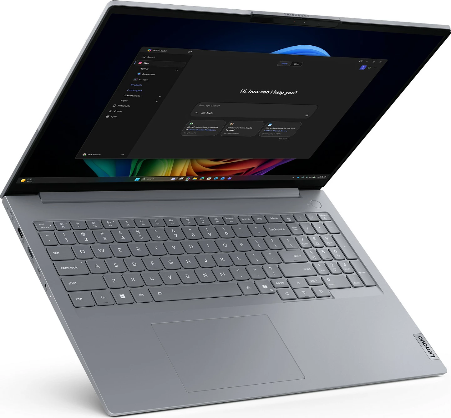 Laptop Lenovo ThinkBook 14 G9, CU5 325, 32GB RAM Memorje, 1TB SSD, 16" WUXGA, Windows 11 Pro, Arctic Grey