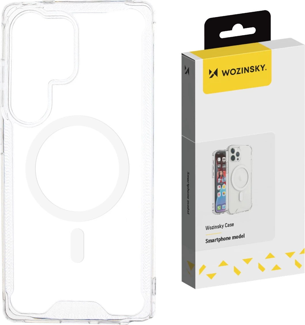 Mbështjellës Wozinsky Clear Corner Case MagSafe për Samsung Galaxy S24 FE, Transparent