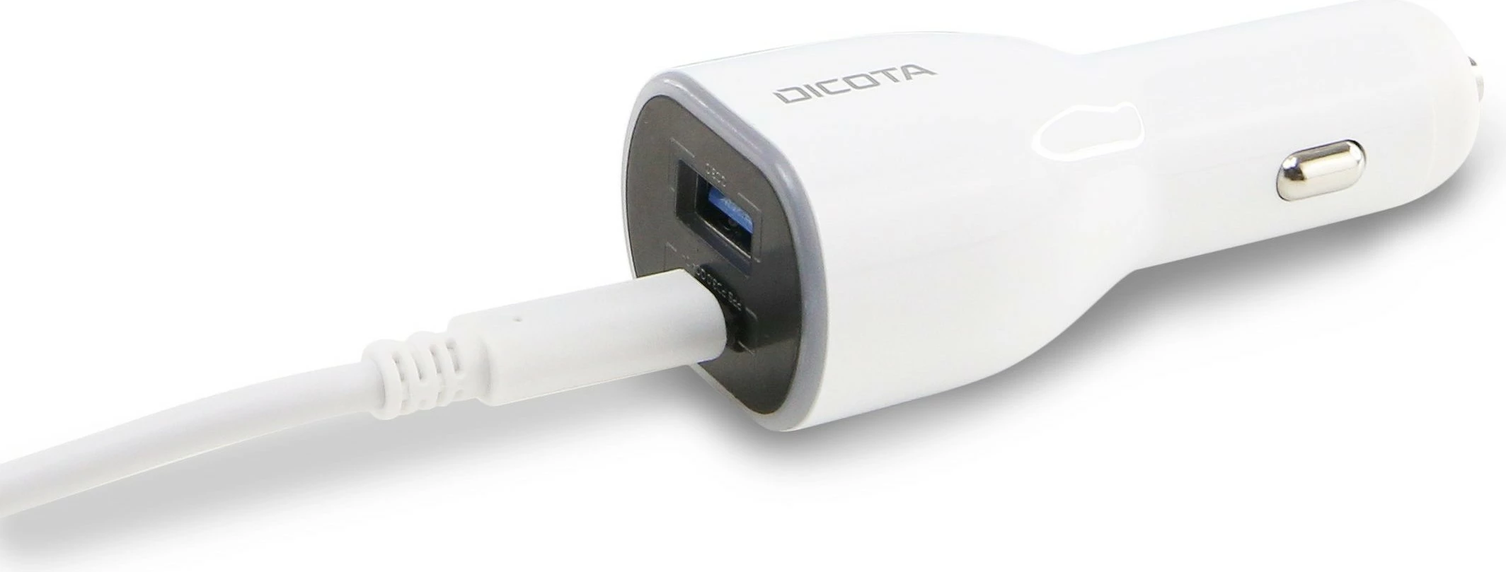 Karikues veture DICOTA Universal PRO, 100W, USB-C/USB-A, i bardhë