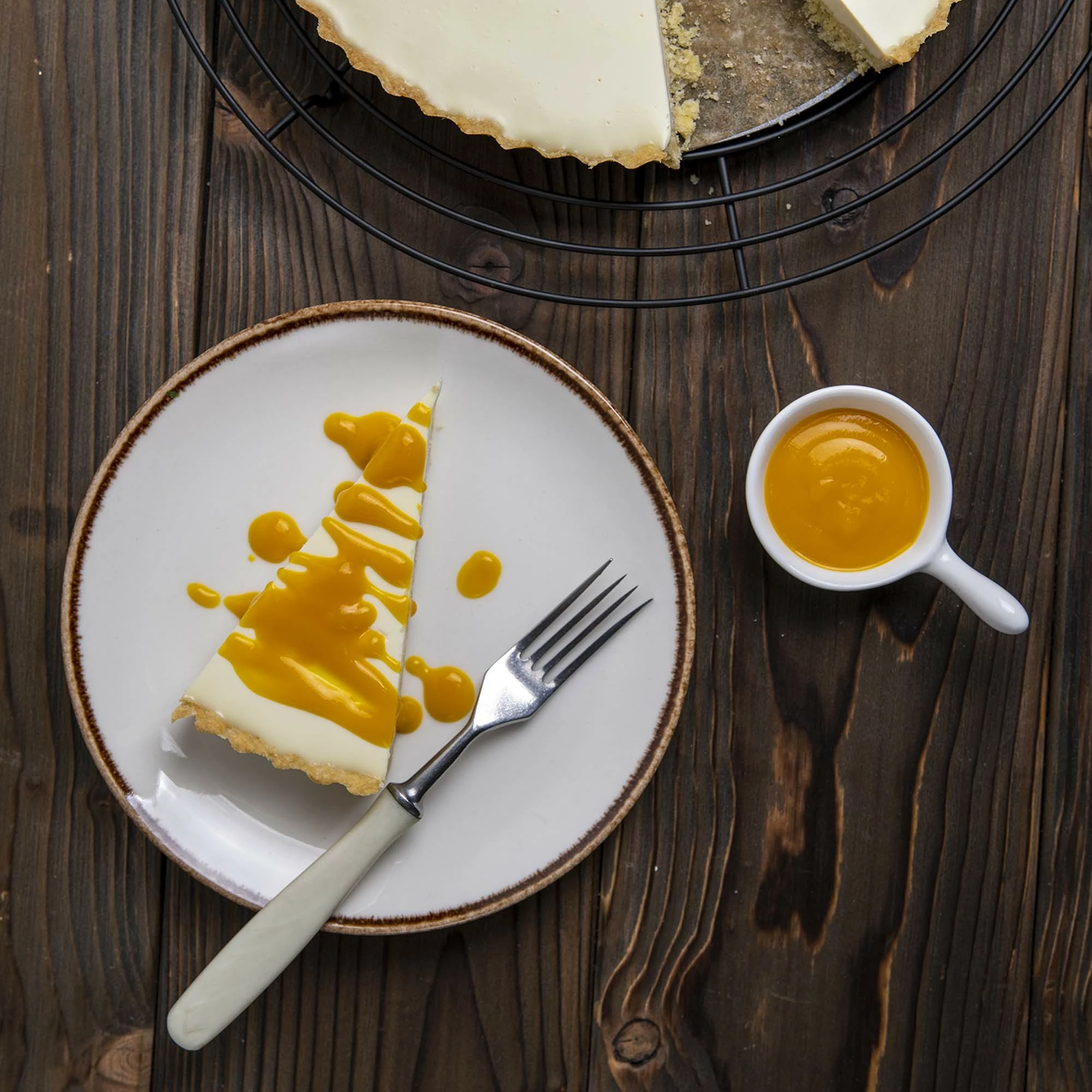 Pjatë me skaj të lartë Fine Dine Vanilla Ø270 mm, krem, set 4 copë