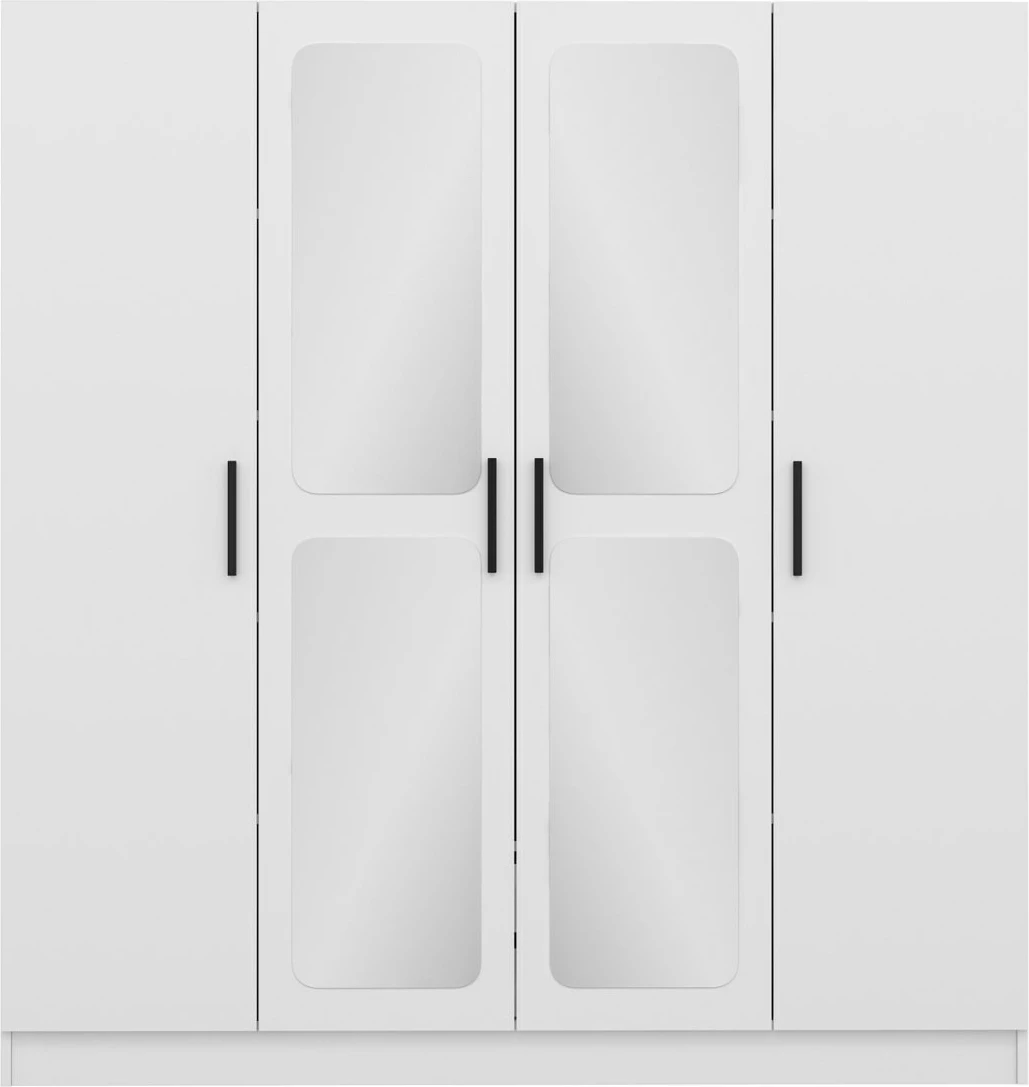 Dollap për dhomë gjumi, ngjyrë e bardhë, Skye Decor, Kale - 2436