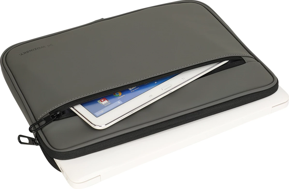 Këllëf laptopi Wozinsky WPL-15 15.6" me zinxhir metalik, Gri