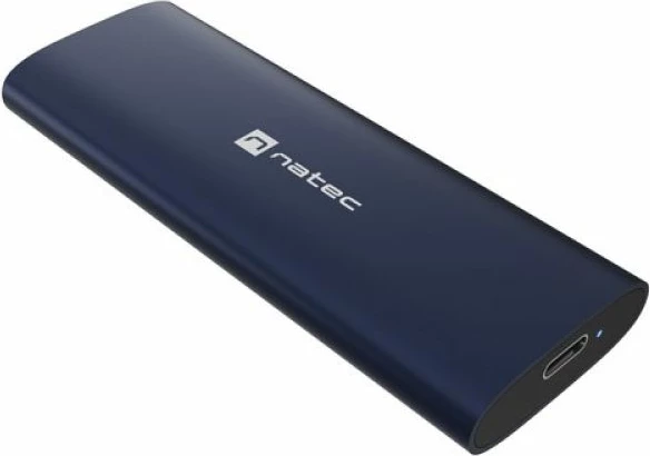 Kuti SSD NATEC Rhino M.2 NVMe Lite USB-C 3.2, blu e errët